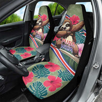 Costa Rica Car Seat Cover Pura Vida Dabbing Sloth
