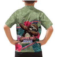 Costa Rica Family Matching Mermaid Dress and Hawaiian Shirt Pura Vida Dabbing Sloth
