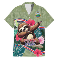Costa Rica Family Matching Mermaid Dress and Hawaiian Shirt Pura Vida Dabbing Sloth