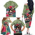 Costa Rica Family Matching Off The Shoulder Long Sleeve Dress and Hawaiian Shirt Pura Vida Dabbing Sloth