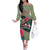 Costa Rica Family Matching Off The Shoulder Long Sleeve Dress and Hawaiian Shirt Pura Vida Dabbing Sloth