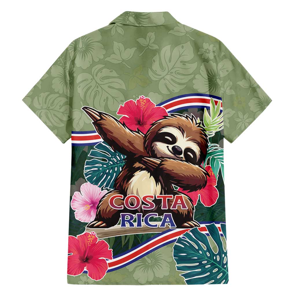 Costa Rica Family Matching Puletasi and Hawaiian Shirt Pura Vida Dabbing Sloth