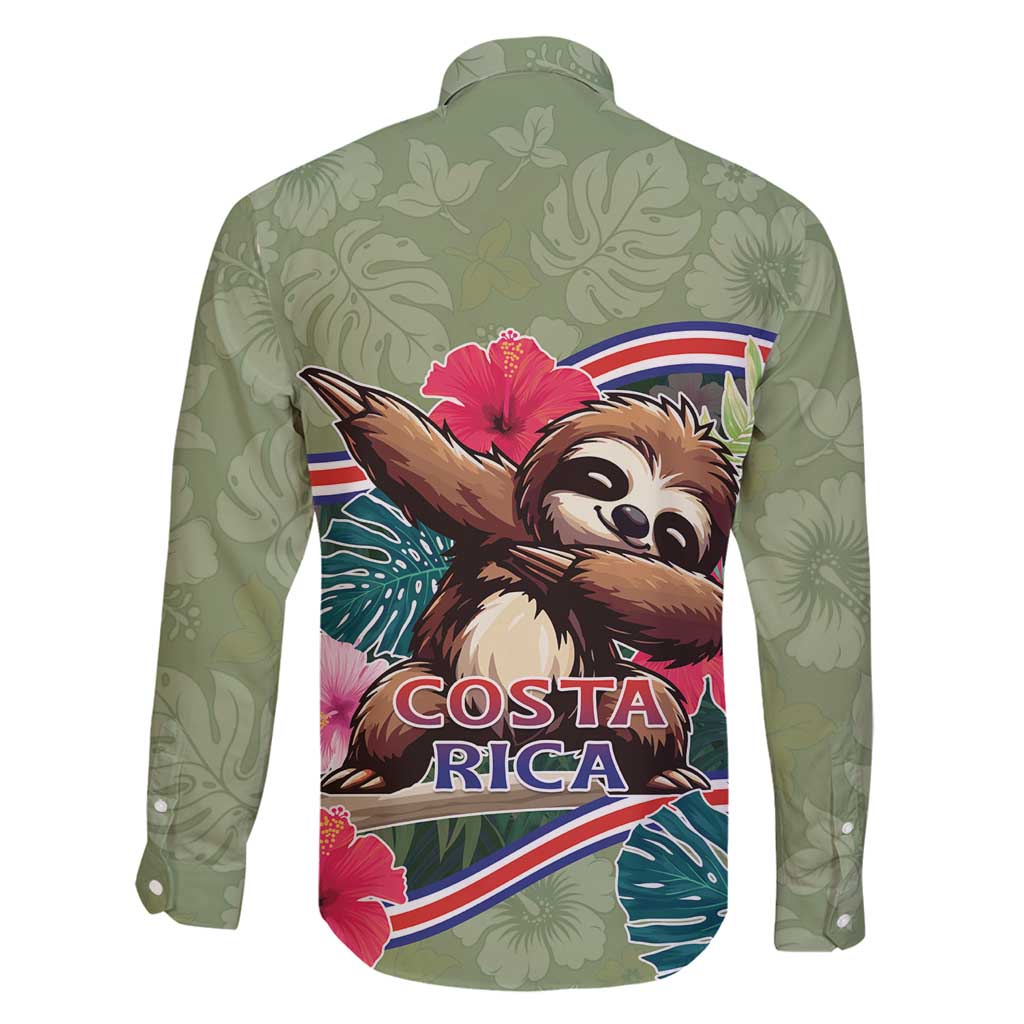 Costa Rica Family Matching Puletasi and Hawaiian Shirt Pura Vida Dabbing Sloth