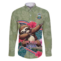 Costa Rica Family Matching Summer Maxi Dress and Hawaiian Shirt Pura Vida Dabbing Sloth