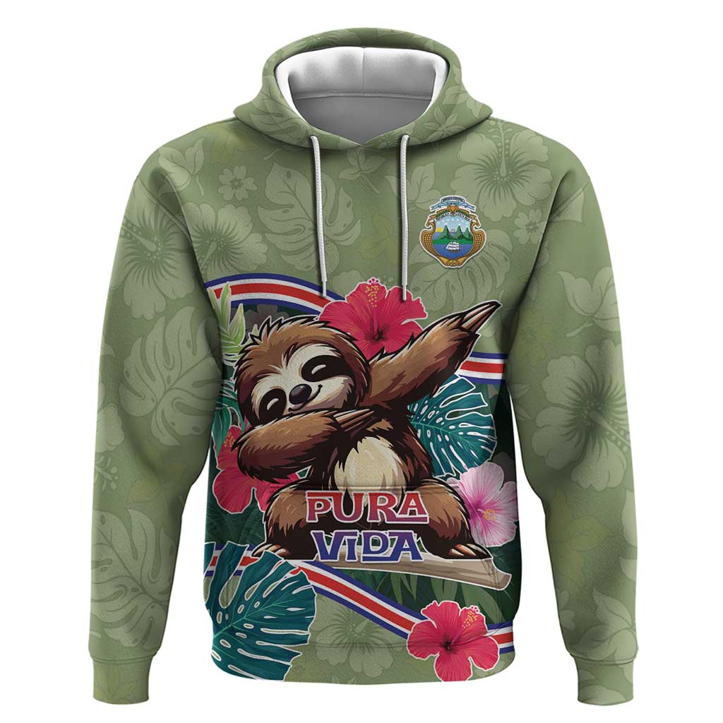 Costa Rica Hoodie Pura Vida Dabbing Sloth