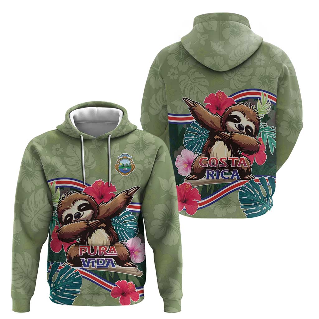 Costa Rica Hoodie Pura Vida Dabbing Sloth
