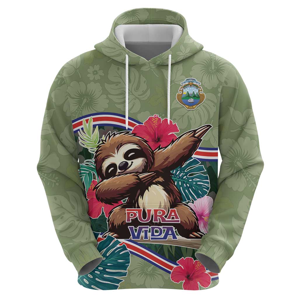 Costa Rica Hoodie Pura Vida Dabbing Sloth