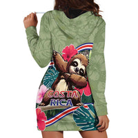 Costa Rica Hoodie Dress Pura Vida Dabbing Sloth
