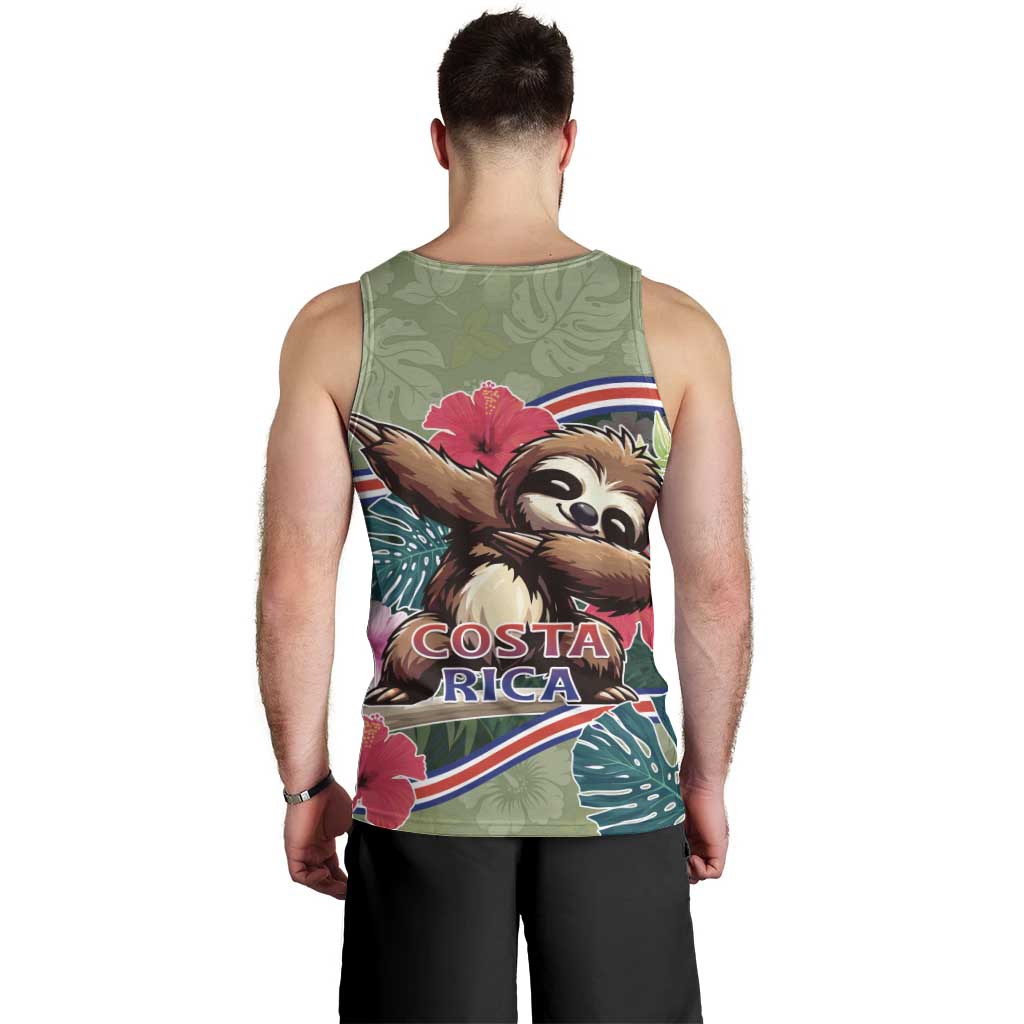 Costa Rica Men Tank Top Pura Vida Dabbing Sloth
