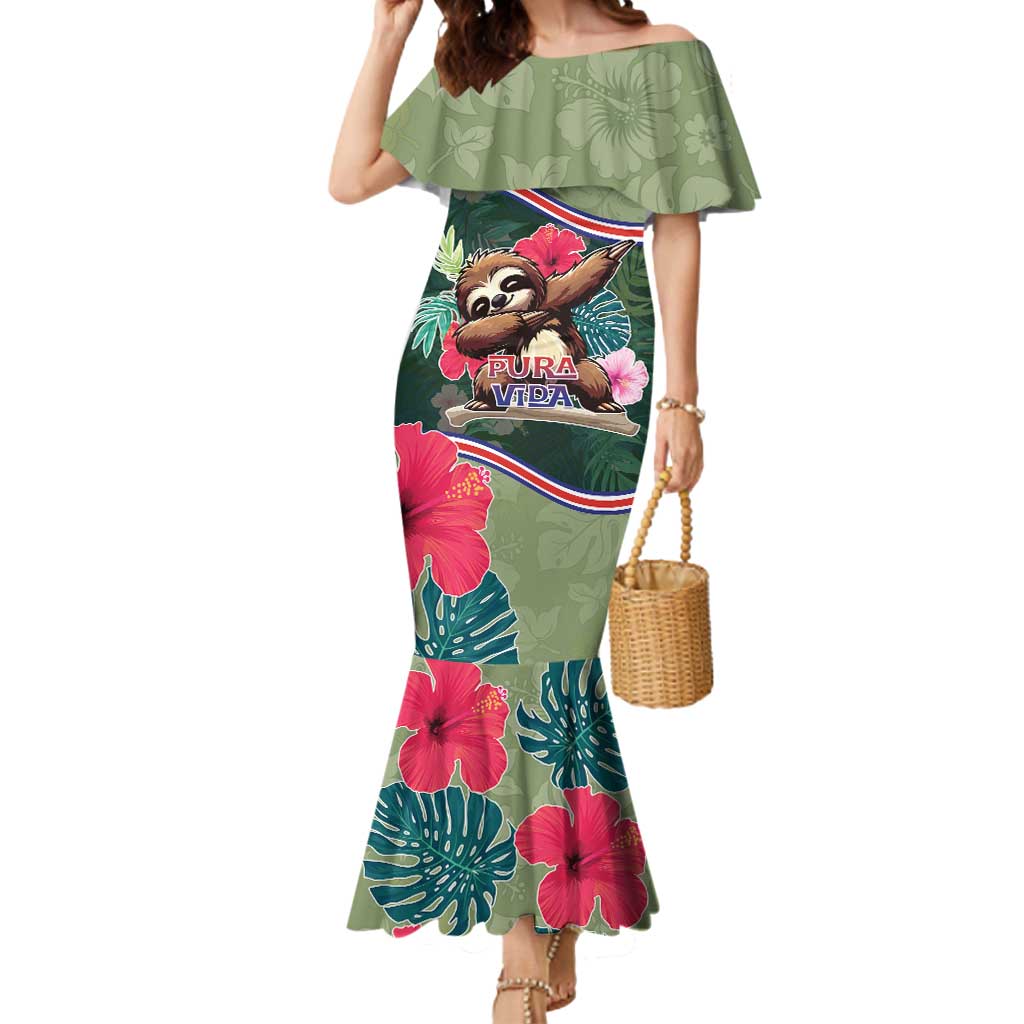Costa Rica Mermaid Dress Pura Vida Dabbing Sloth