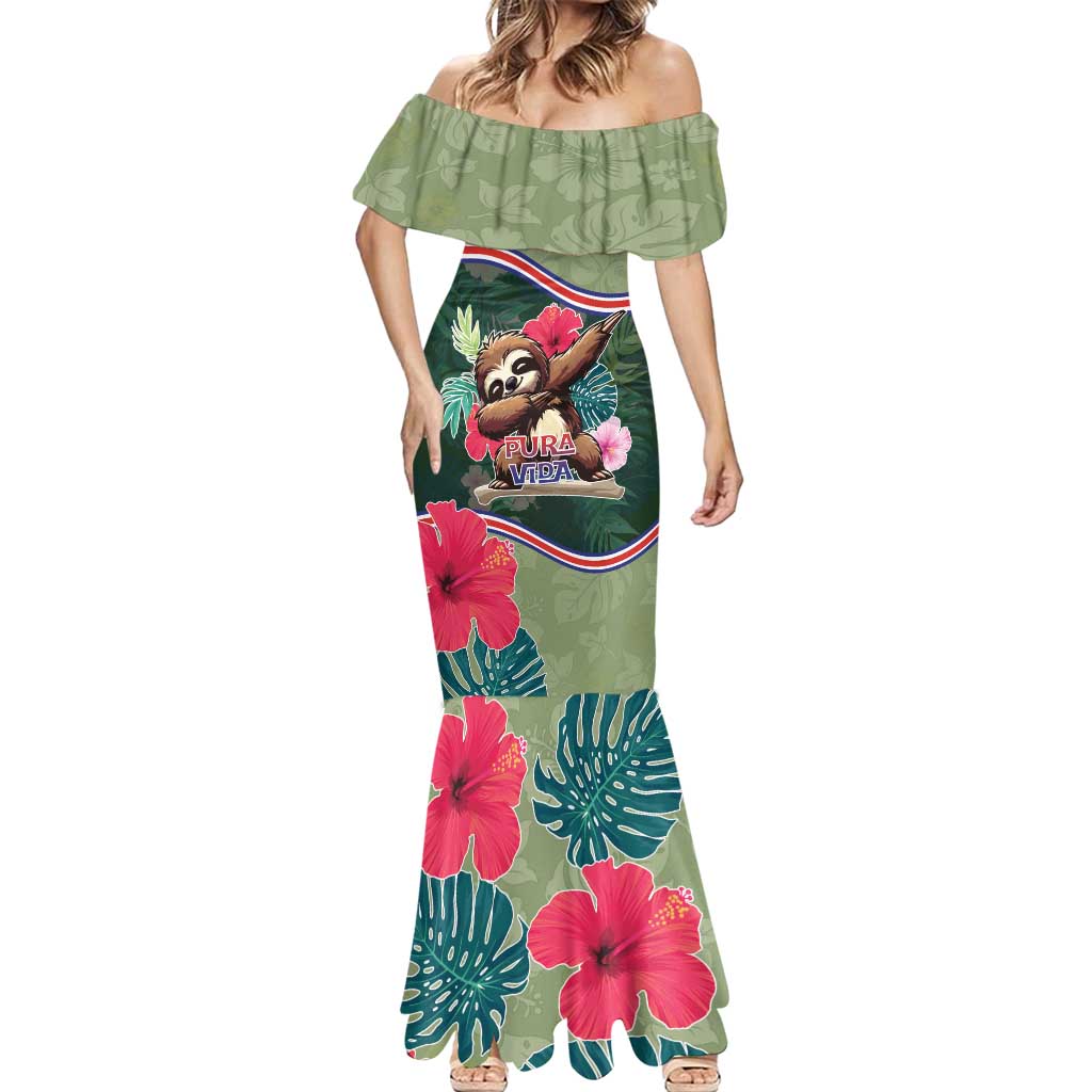 Costa Rica Mermaid Dress Pura Vida Dabbing Sloth