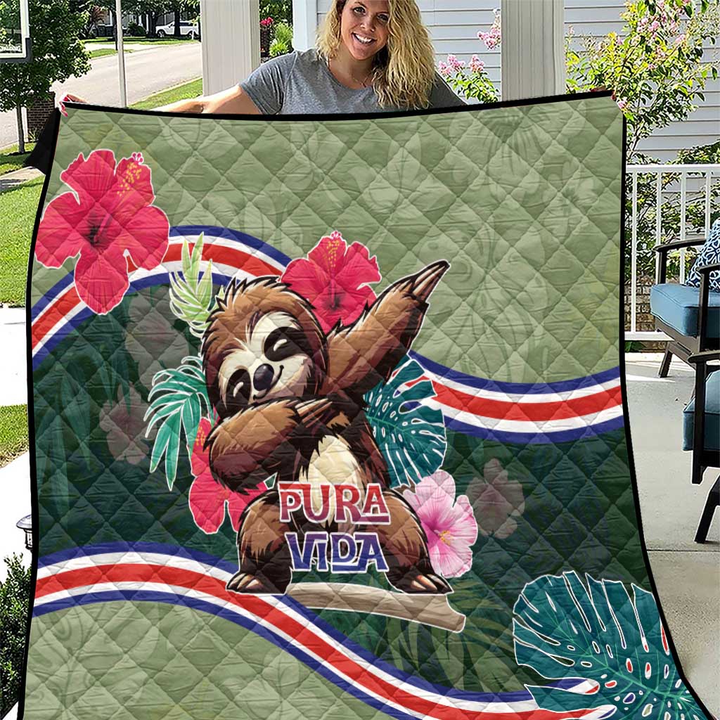 Costa Rica Quilt Pura Vida Dabbing Sloth