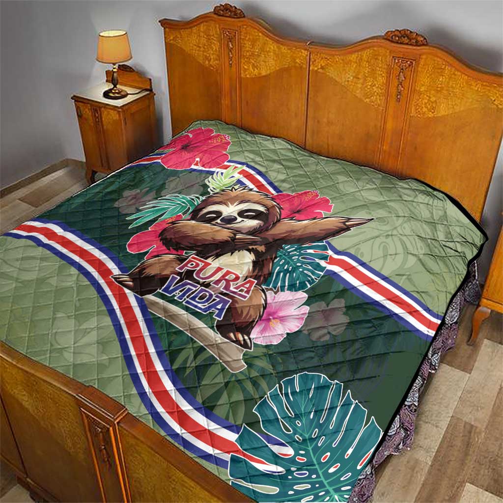 Costa Rica Quilt Pura Vida Dabbing Sloth