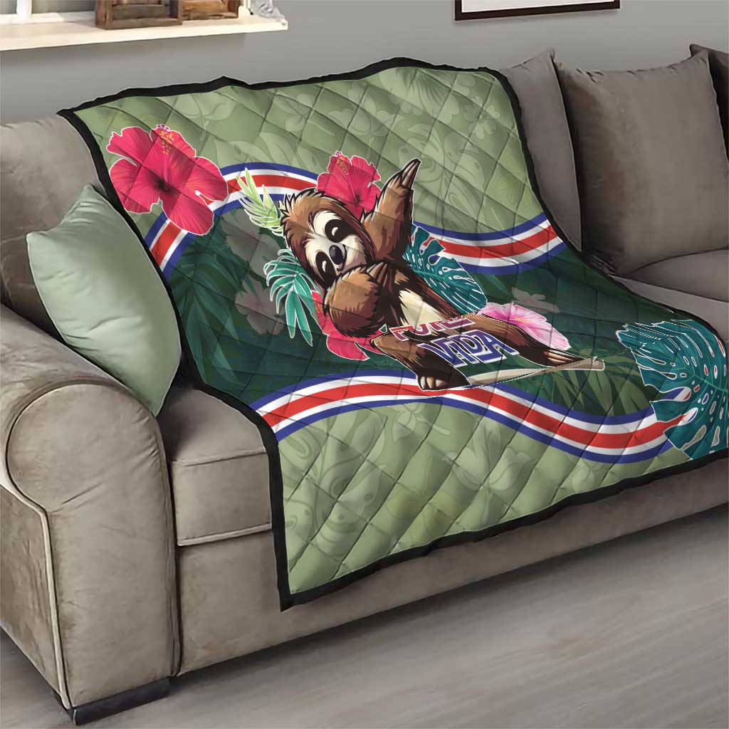 Costa Rica Quilt Pura Vida Dabbing Sloth