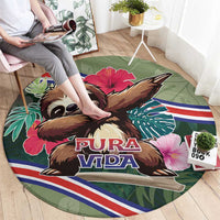 Costa Rica Round Carpet Pura Vida Dabbing Sloth