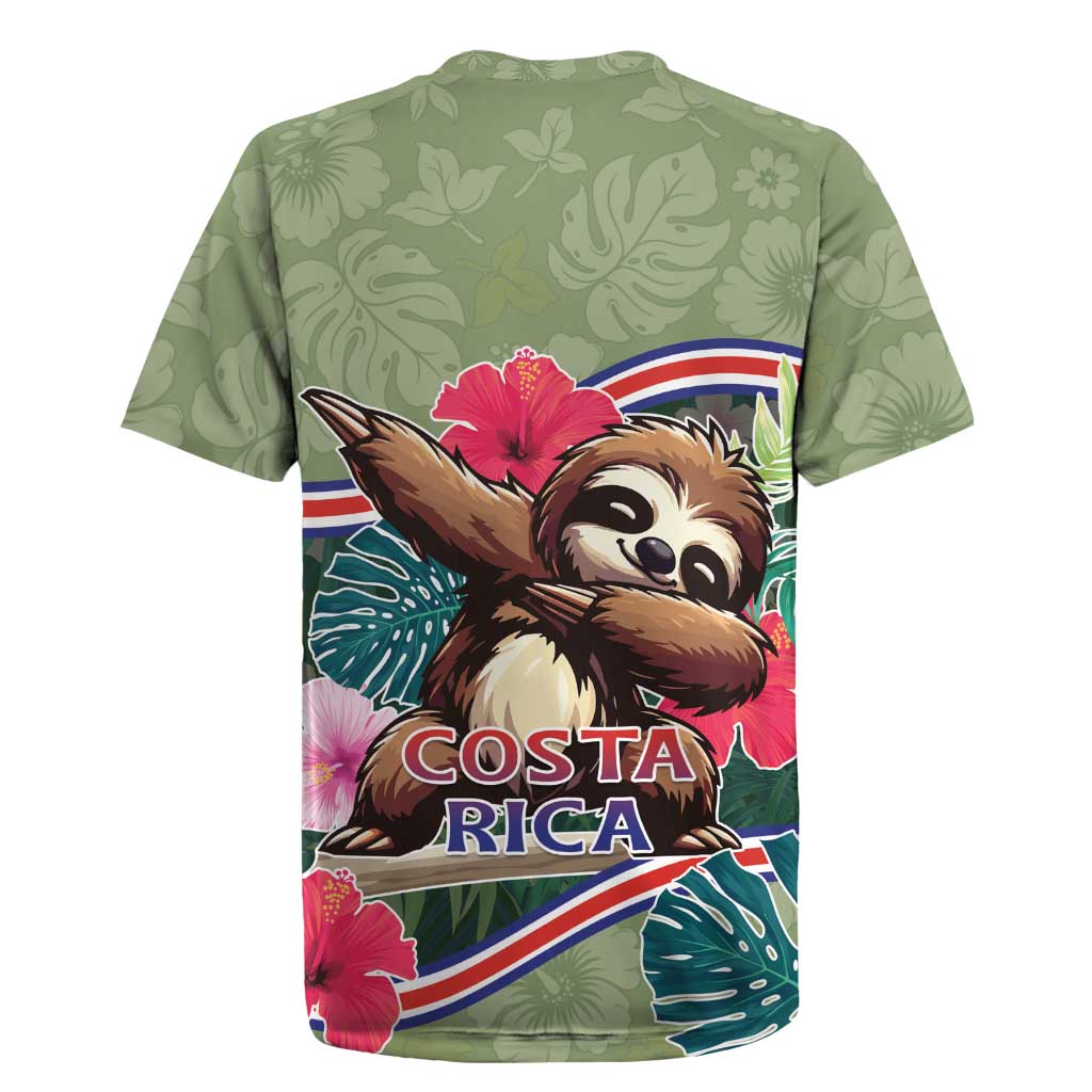 Costa Rica Rugby Jersey Pura Vida Dabbing Sloth