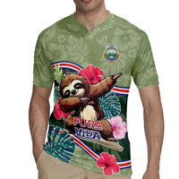 Costa Rica Rugby Jersey Pura Vida Dabbing Sloth