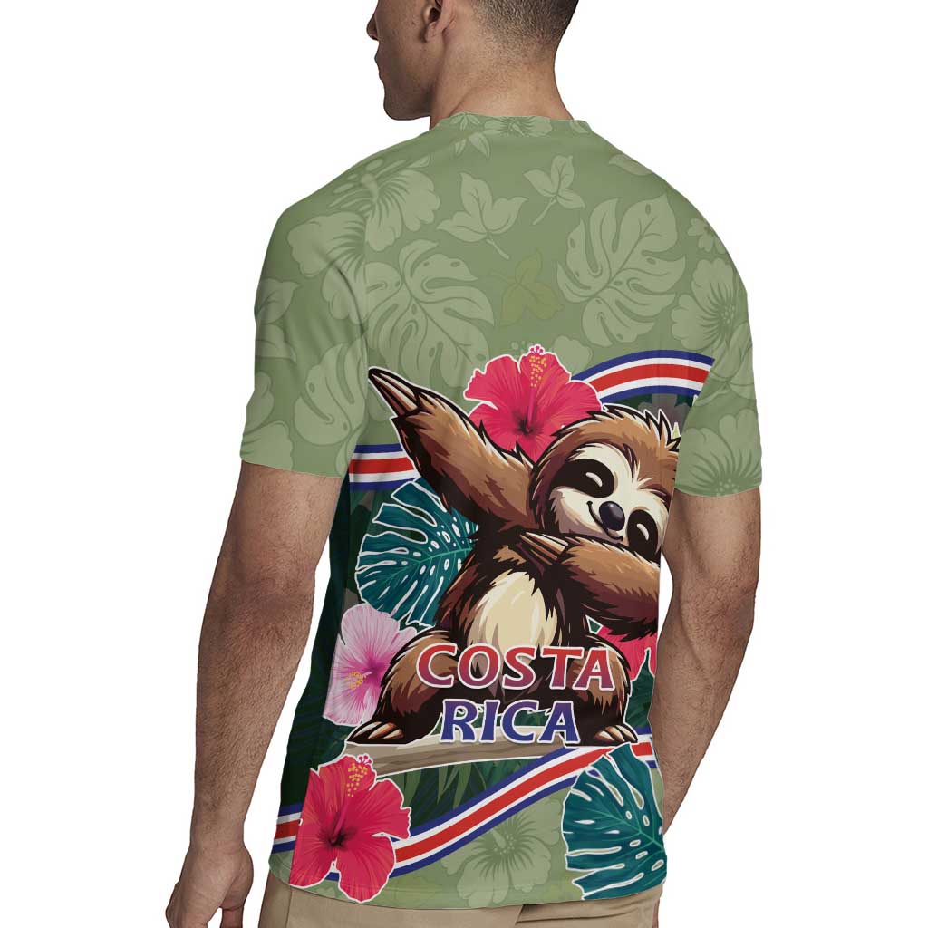 Costa Rica Rugby Jersey Pura Vida Dabbing Sloth