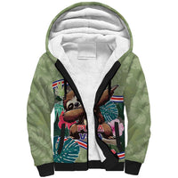 Costa Rica Sherpa Hoodie Pura Vida Dabbing Sloth