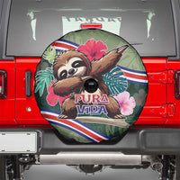 Costa Rica Spare Tire Cover Pura Vida Dabbing Sloth