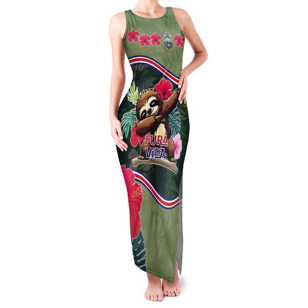 Costa Rica Tank Maxi Dress Pura Vida Dabbing Sloth