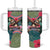 Costa Rica Tumbler With Handle Pura Vida Dabbing Sloth