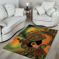 Black Women Area Rug Afro Latina Queen - Wonder Print Shop