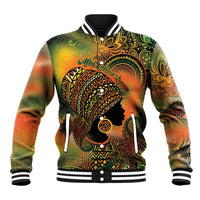 Black Women Baseball Jacket Afro Latina Queen - Wonder Print Shop