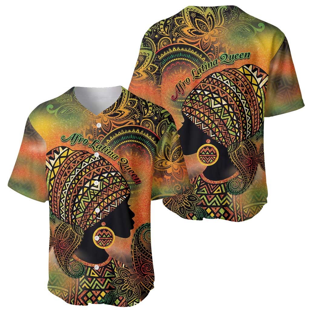Black Women Baseball Jersey Afro Latina Queen - Wonder Print Shop
