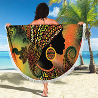 Black Women Beach Blanket Afro Latina Queen - Wonder Print Shop