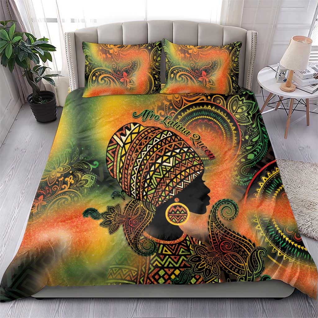 Black Women Bedding Set Afro Latina Queen - Wonder Print Shop