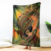 Black Women Blanket Afro Latina Queen - Wonder Print Shop