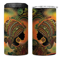 Black Women 4 in 1 Can Cooler Tumbler Afro Latina Queen - Wonder Print Shop