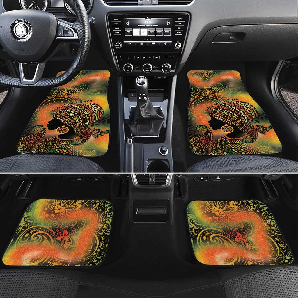 Black Women Car Mats Afro Latina Queen - Wonder Print Shop