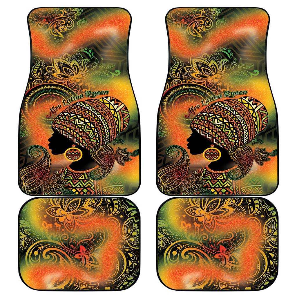Black Women Car Mats Afro Latina Queen - Wonder Print Shop