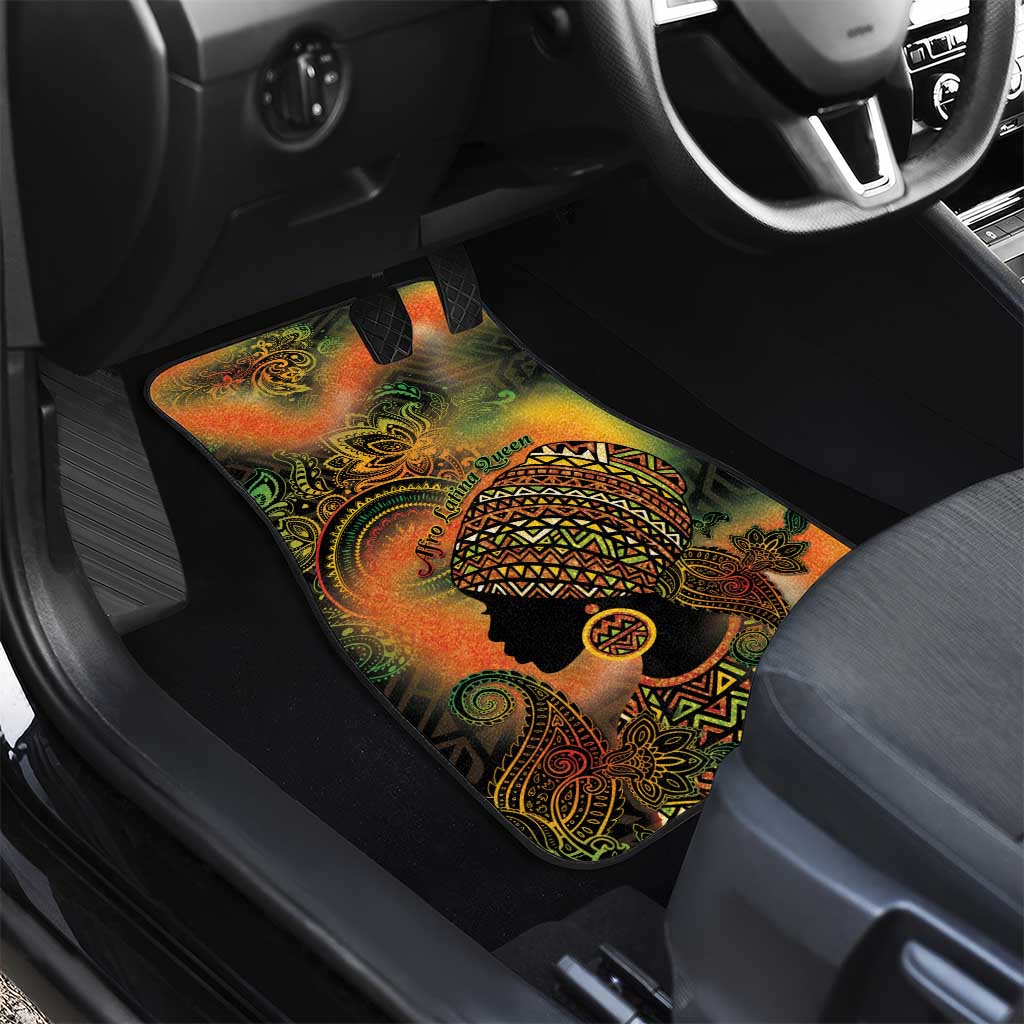 Black Women Car Mats Afro Latina Queen - Wonder Print Shop