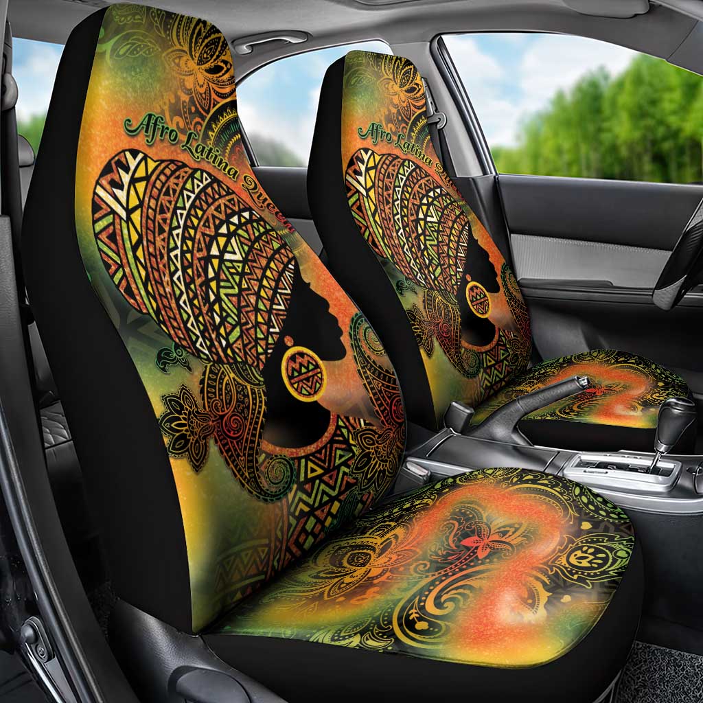 Black Women Car Seat Cover Afro Latina Queen - Wonder Print Shop