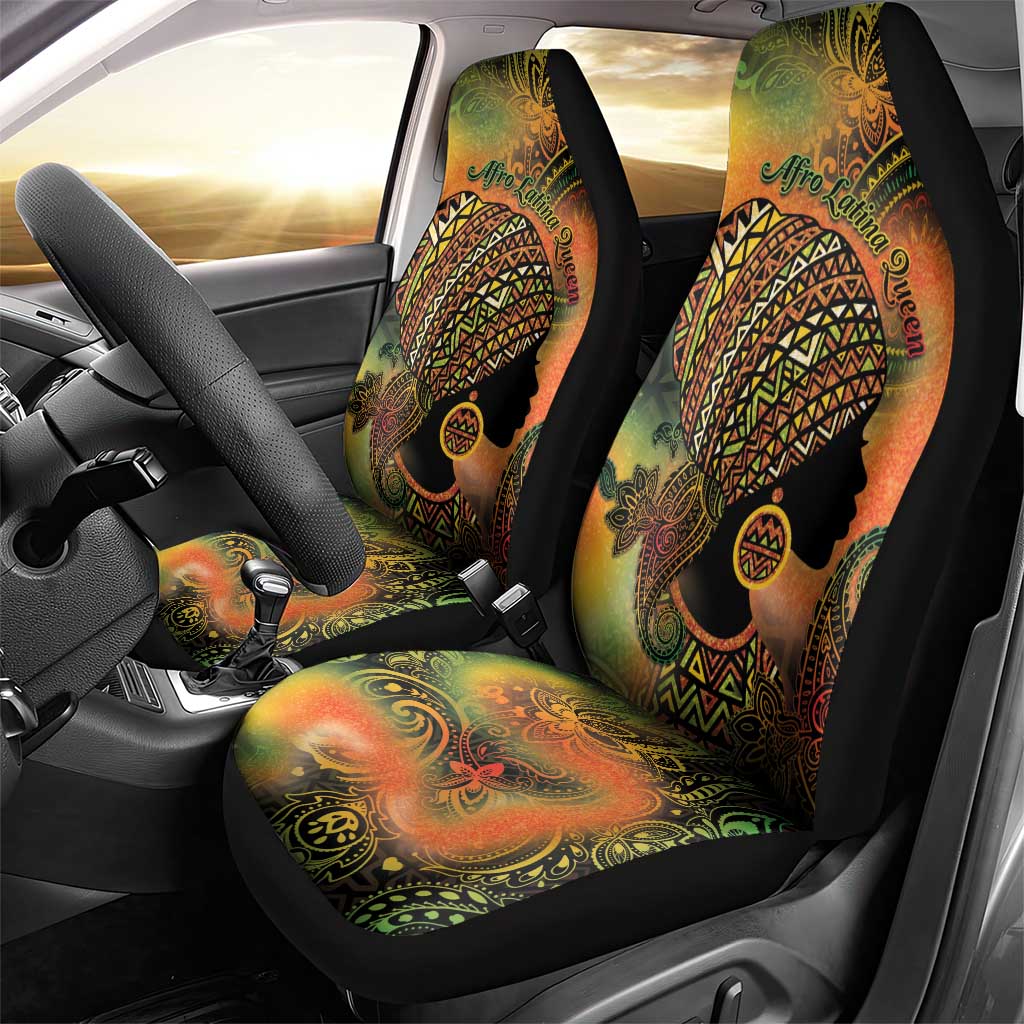 Black Women Car Seat Cover Afro Latina Queen - Wonder Print Shop