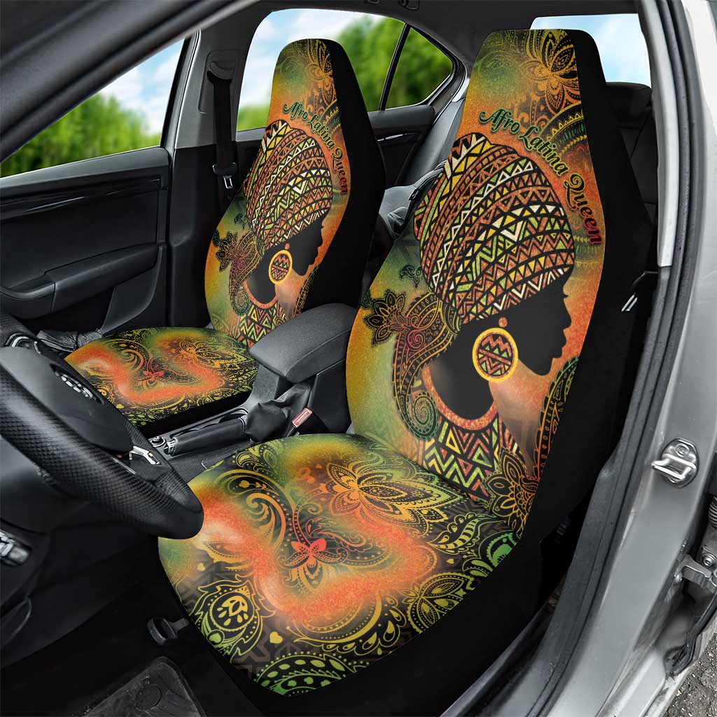 Black Women Car Seat Cover Afro Latina Queen - Wonder Print Shop