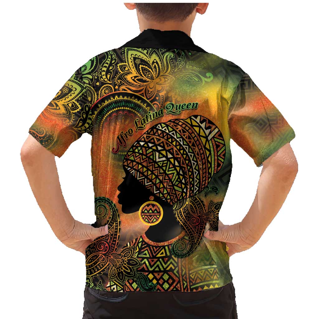 Black Women Family Matching Mermaid Dress and Hawaiian Shirt Afro Latina Queen - Wonder Print Shop