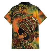 Black Women Family Matching Off The Shoulder Long Sleeve Dress and Hawaiian Shirt Afro Latina Queen - Wonder Print Shop