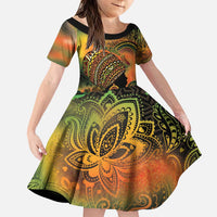Black Women Family Matching Puletasi and Hawaiian Shirt Afro Latina Queen - Wonder Print Shop