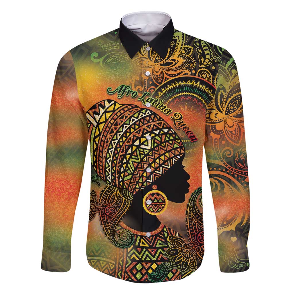 Black Women Family Matching Short Sleeve Bodycon Dress and Hawaiian Shirt Afro Latina Queen - Wonder Print Shop