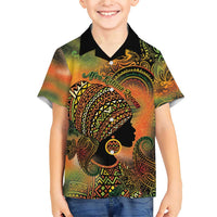 Black Women Family Matching Short Sleeve Bodycon Dress and Hawaiian Shirt Afro Latina Queen - Wonder Print Shop