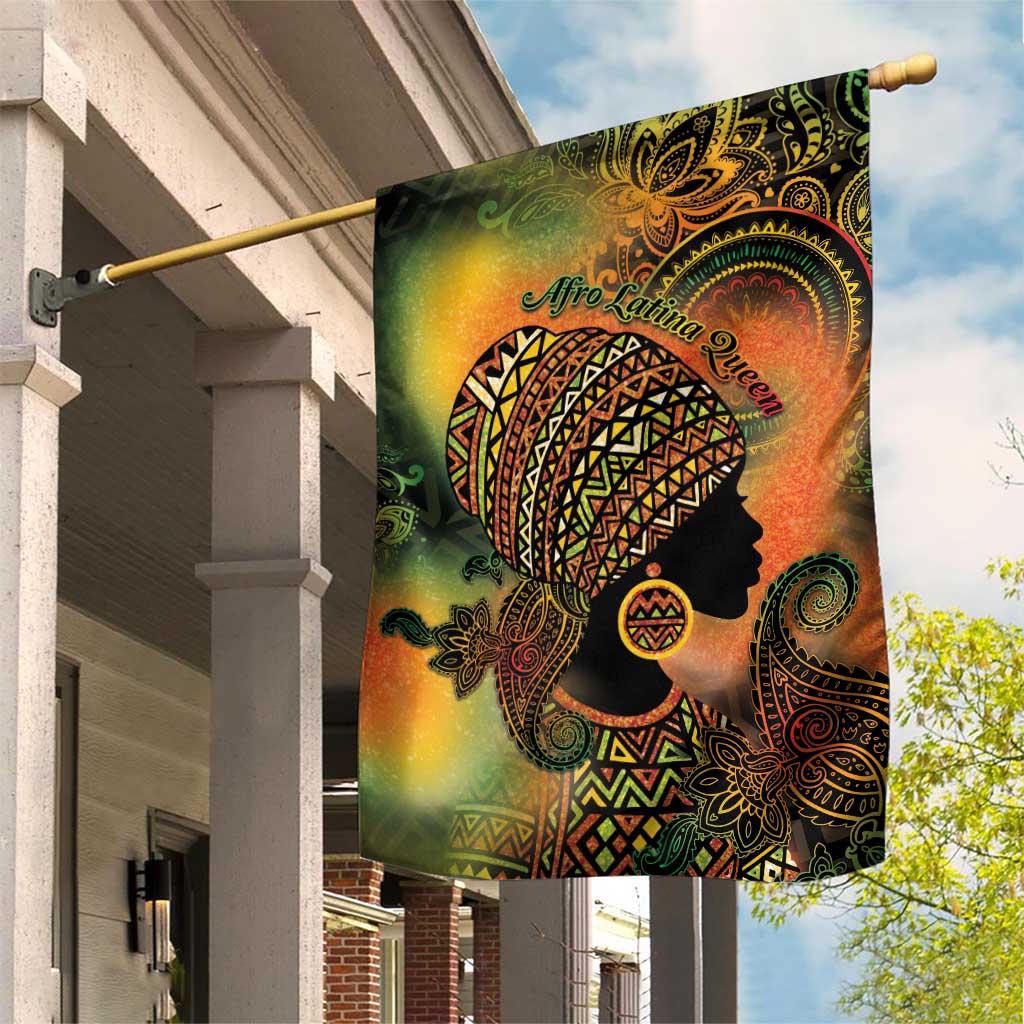 Black Women Garden Flag Afro Latina Queen - Wonder Print Shop