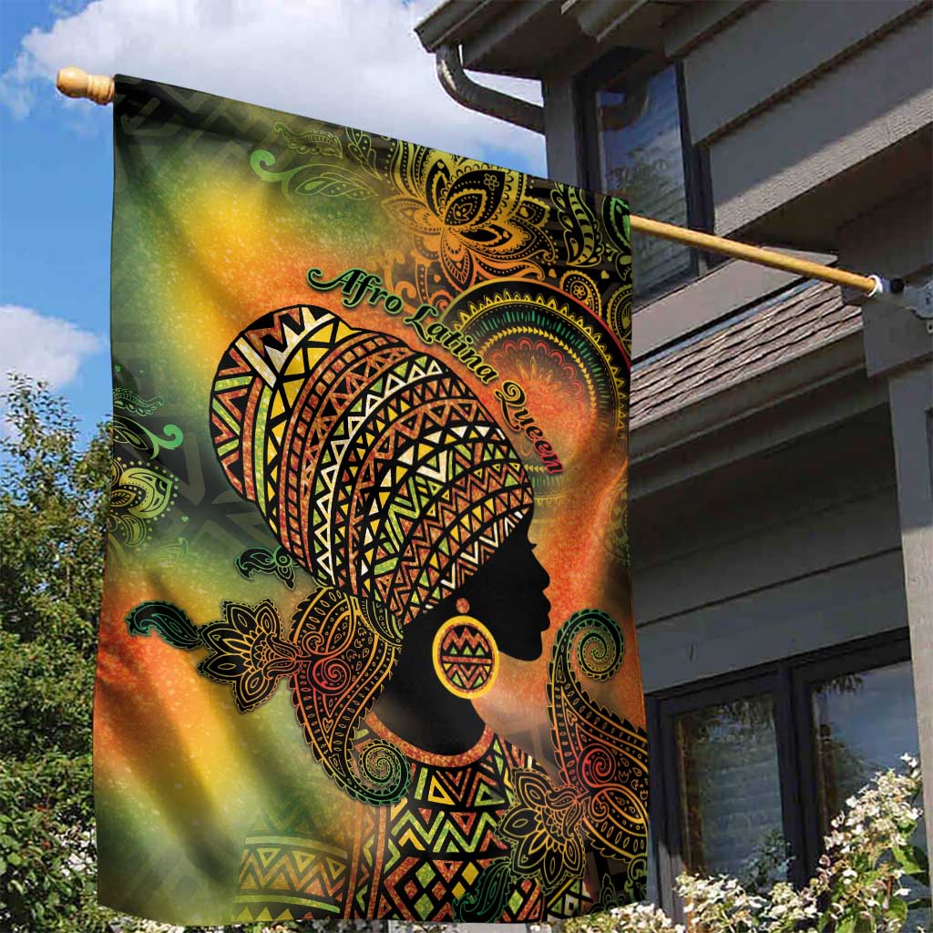 Black Women Garden Flag Afro Latina Queen - Wonder Print Shop