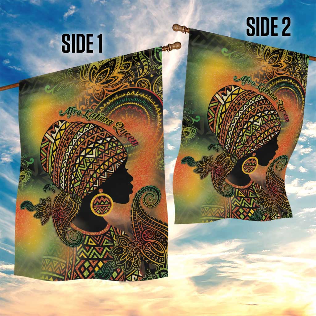 Black Women Garden Flag Afro Latina Queen - Wonder Print Shop