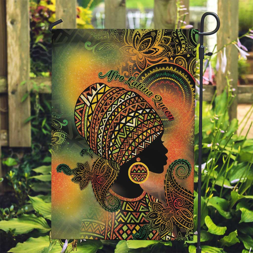 Black Women Garden Flag Afro Latina Queen - Wonder Print Shop