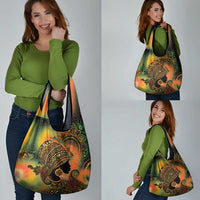 Black Women Grocery Bag Afro Latina Queen - Wonder Print Shop