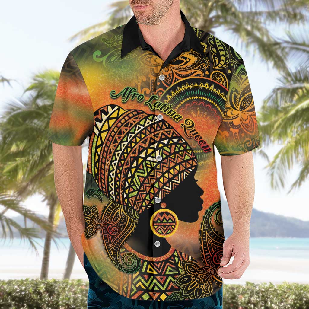 Black Women Hawaiian Shirt Afro Latina Queen - Wonder Print Shop